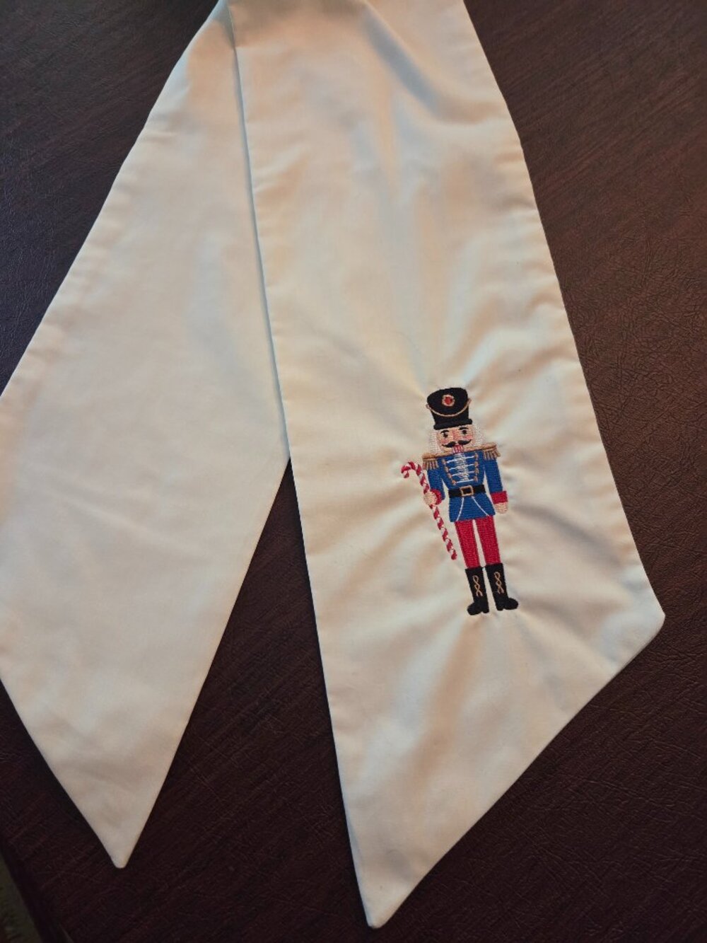 Holiday Nutcracker Wreath Sash--$25, plus shipping